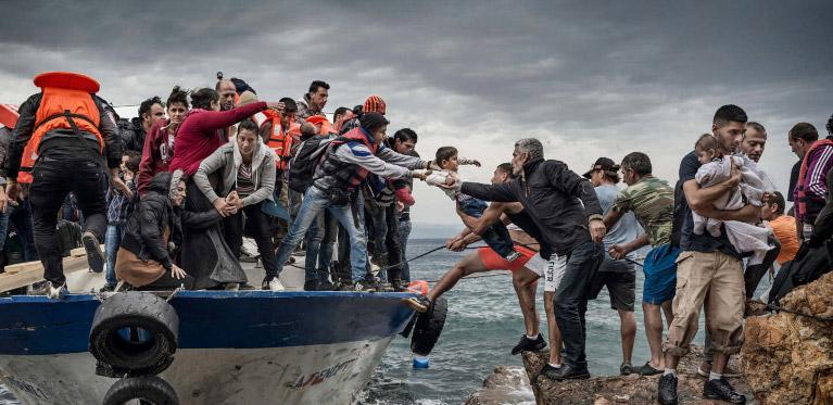 migrant Lesbos